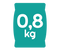0,8 kg