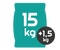 15+1,5kg