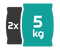 2x5kg