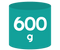 600 g-os