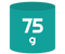 75 g-os