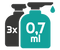 3 x 0,7 ml