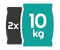 2x 10 kg