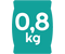 0,8 kg