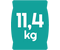 11,4 kg