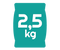 2,5 kg