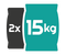 2x15kg