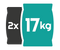 2x 17 kg