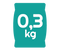 0,3 kg